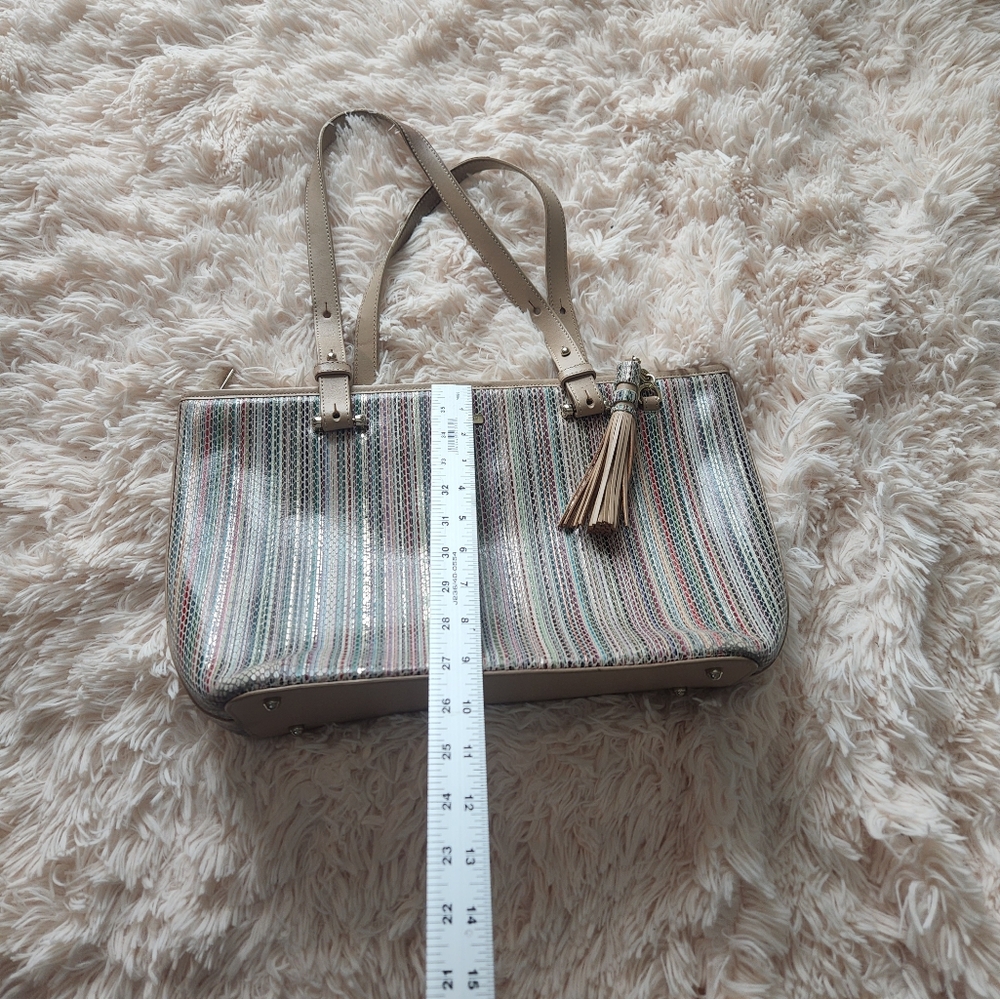Striped Tan and Cream Women's Bag